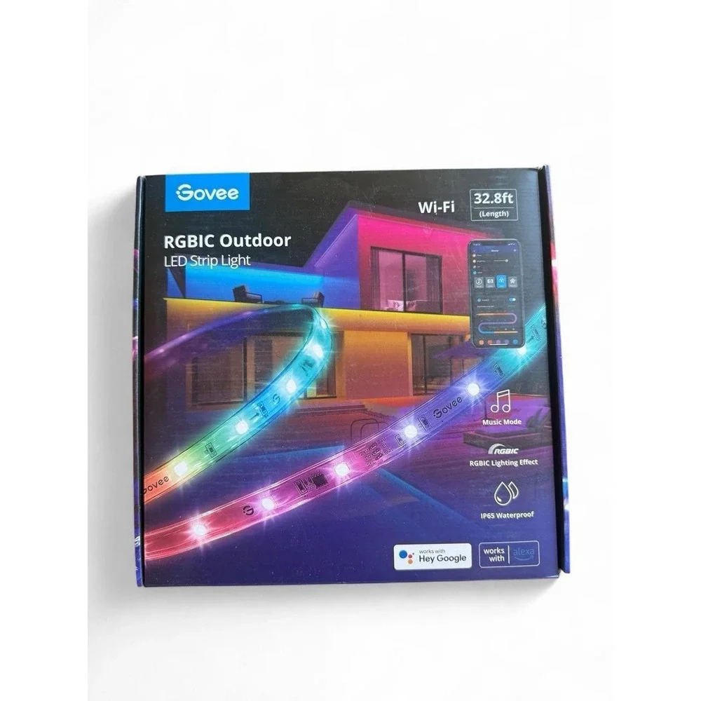 Govee RGBIC Outdoor LED Strip Lights H6172 - Smart Control, Bluetooth, 32.8ft